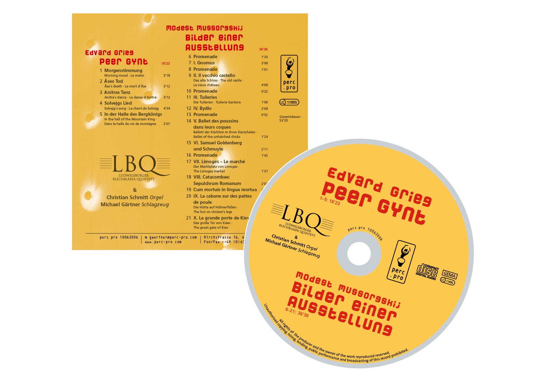 CD für das Label percpro